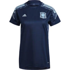 Adidas Spanien Training T-Shirt Damen -Fußballbedarf Rabatt 101061 3