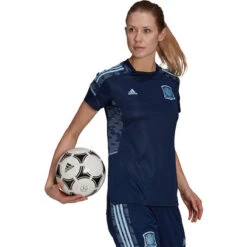 Adidas Spanien Training T-Shirt Damen -Fußballbedarf Rabatt 101061 4