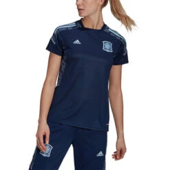 Adidas Spanien Training T-Shirt Damen -Fußballbedarf Rabatt 101061 7