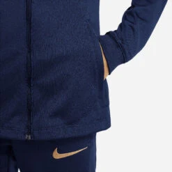Nike Frankreich Strike Hooded Tracksuit Kinder -Fußballbedarf Rabatt 129666 4